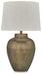 Madney - Antique Gold Finish - Metal Table Lamp - Tallahassee Discount Furniture (FL)