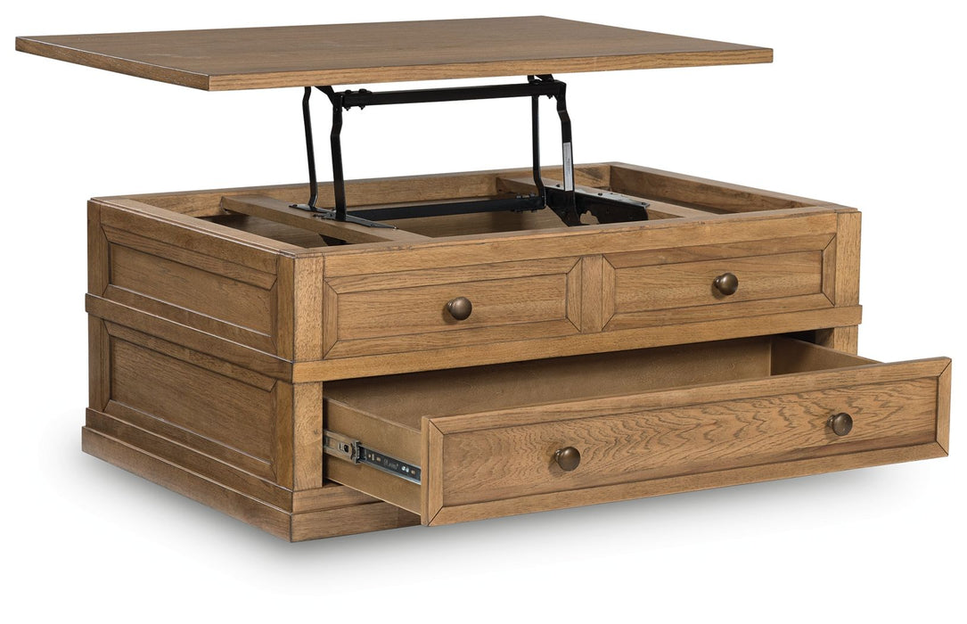 Sharlance - Light Brown - Lift Top Cocktail Table - Tallahassee Discount Furniture (FL)