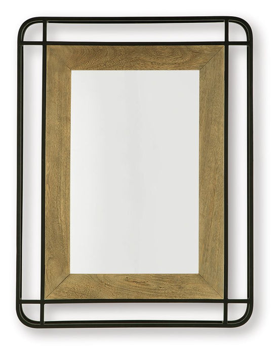 Beelman - Black / Brown - Accent Mirror - Tallahassee Discount Furniture (FL)