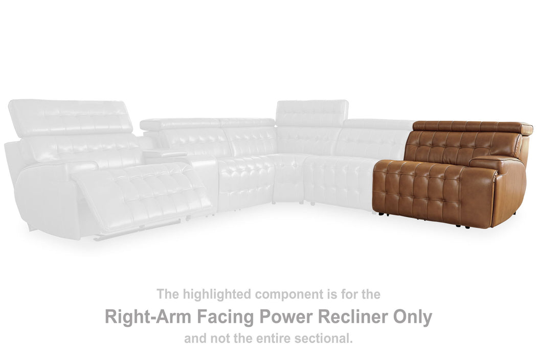 Temmpton - Chocolate - Raf Zero Wall Power Recliner - Tallahassee Discount Furniture (FL)