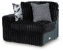 Midnight-Madness - LAF Corner Chair - Onyx - Tallahassee Discount Furniture (FL)
