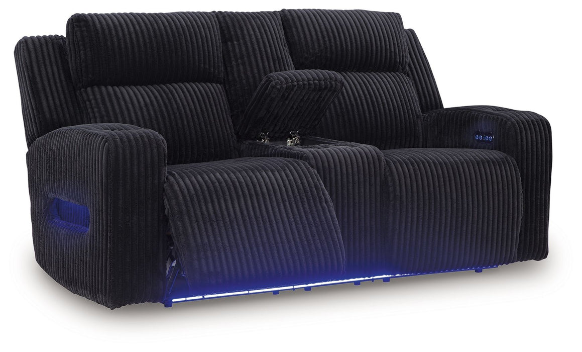 Forest Lake - Power Reclining Loveseat With Console / Adj Headrest - Tallahassee Discount Furniture (FL)