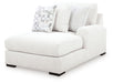 Misty-Lakes - RAF Corner Chaise - Chalk - Tallahassee Discount Furniture (FL)