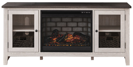Dorrinson - TV Stand With Fireplace Insert - Tallahassee Discount Furniture (FL)