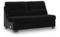 SimpleJoy - Armless Loveseat - Onyx - Tallahassee Discount Furniture (FL)