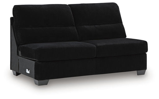 SimpleJoy - Armless Loveseat - Onyx - Tallahassee Discount Furniture (FL)