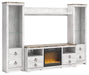 Willowton - Entertainment Center With Fireplace Option - Tallahassee Discount Furniture (FL)