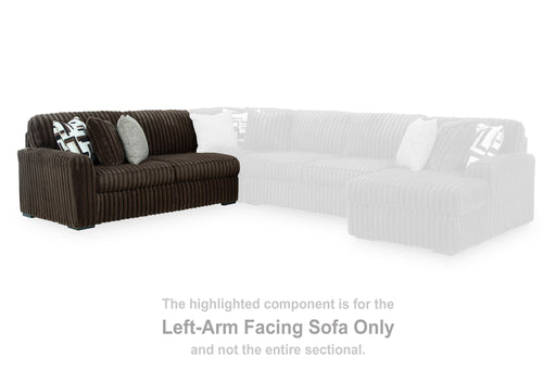 Midnight-Madness - Chocolate - LAF Sofa - Tallahassee Discount Furniture (FL)