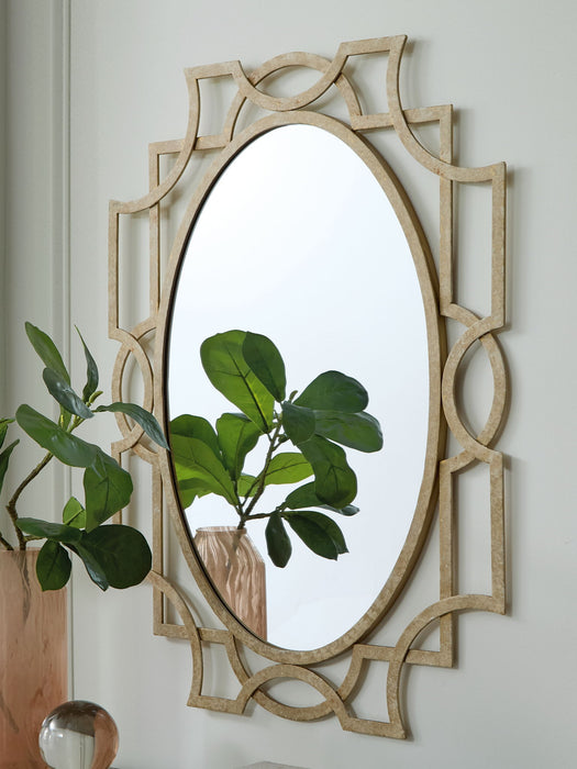 Fulkmore - Antique Gold Finish - Accent Mirror - Tallahassee Discount Furniture (FL)