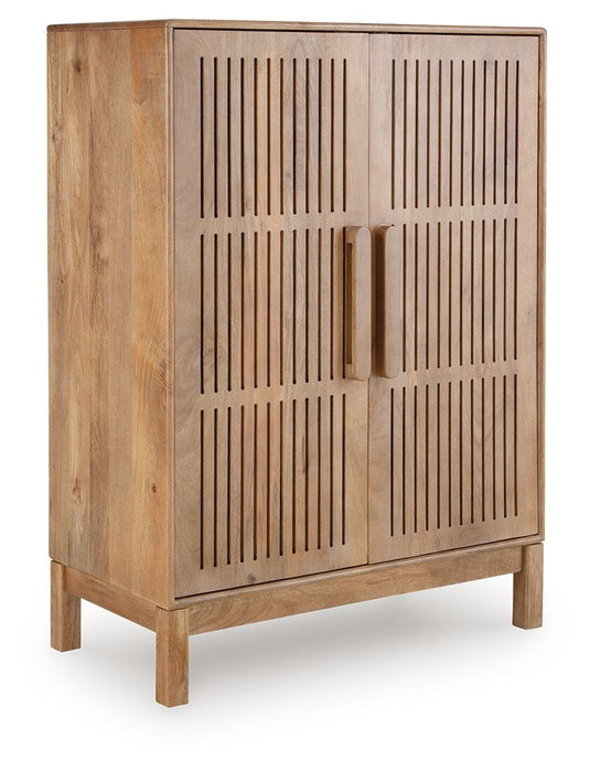 Pellamour - Natural Brown - Bar Cabinet - Tallahassee Discount Furniture (FL)