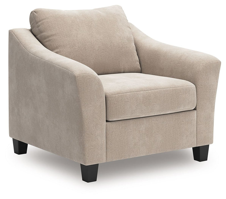 Willarae - Taupe - 2 Pc. - Chair And A Half, Ottoman - Tallahassee Discount Furniture (FL)