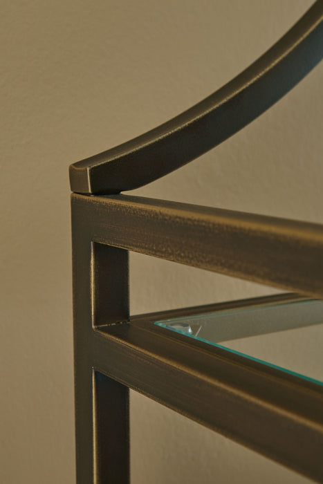 Bernonly - Antique Bronze Finish - Bookcase - Tallahassee Discount Furniture (FL)