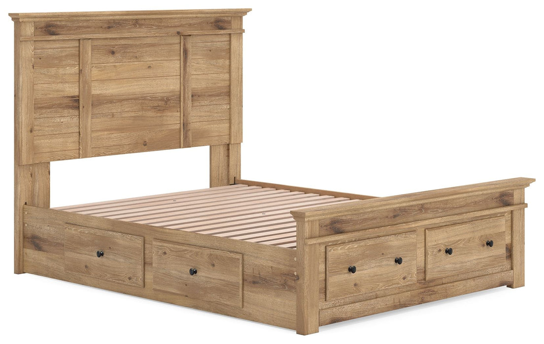 Makidern - Panel Storage Bed With Under Bed Storage Unit And Storage Footboard - Tallahassee Discount Furniture (FL)
