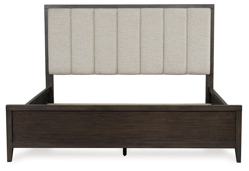 Westonfort - King Upholstered Panel Bed - Espresso