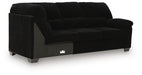 SimpleJoy - RAF Sofa With Corner Wedge - Onyx - Tallahassee Discount Furniture (FL)