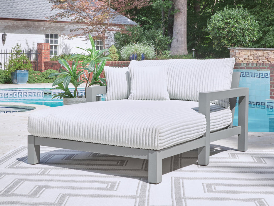 Hurley Park - Chaise Lounge With Cushion - Gray - Tallahassee Discount Furniture (FL)