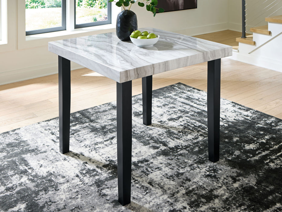 Mervannie - Square Dining Room Counter Table - Gray / Black - Tallahassee Discount Furniture (FL)