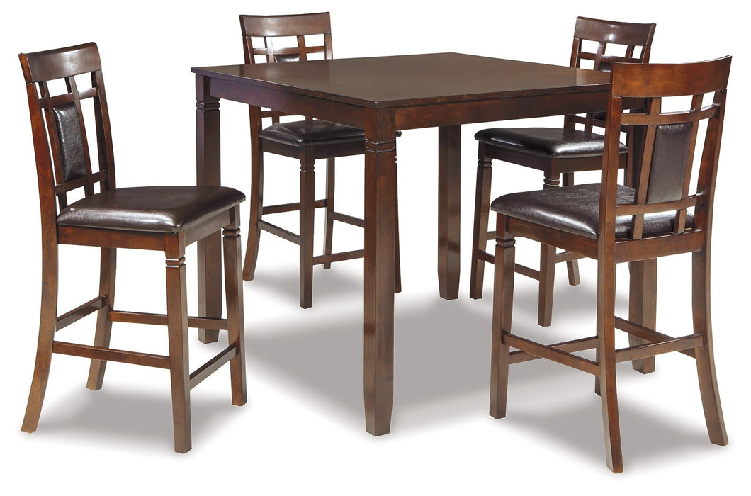 Bennox - DRM Counter Table Set (Set of 5) - Brown - Tallahassee Discount Furniture (FL)
