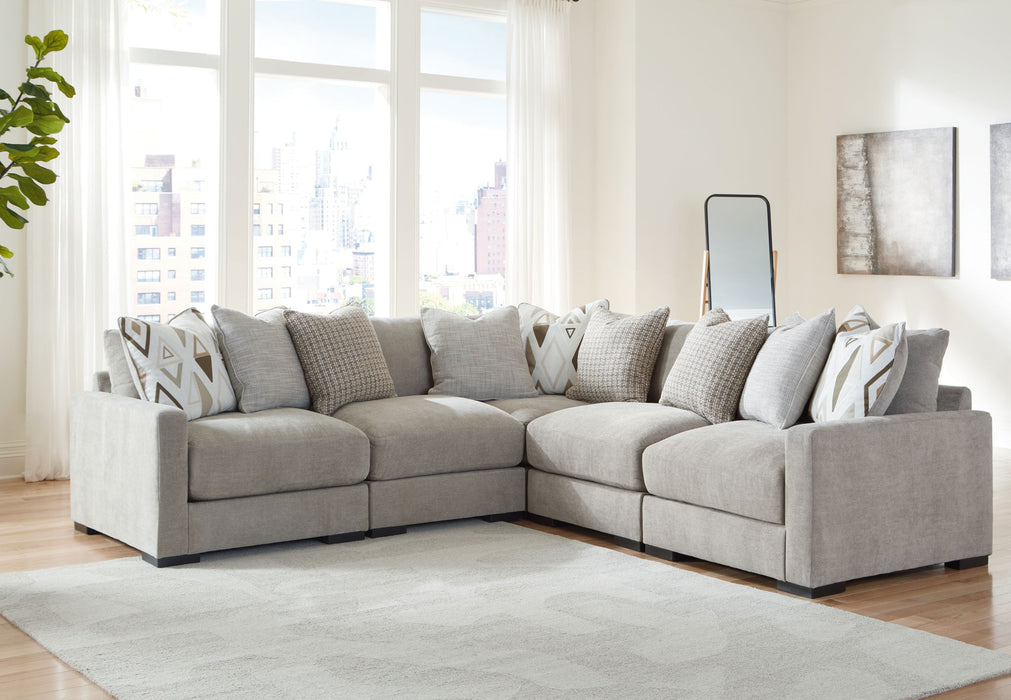 Aslan Court - Sectional With Ottoman Set - Tallahassee Discount Furniture (FL)