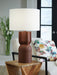 Rowandale - Brick Red - Metal Table Lamp - Tallahassee Discount Furniture (FL)