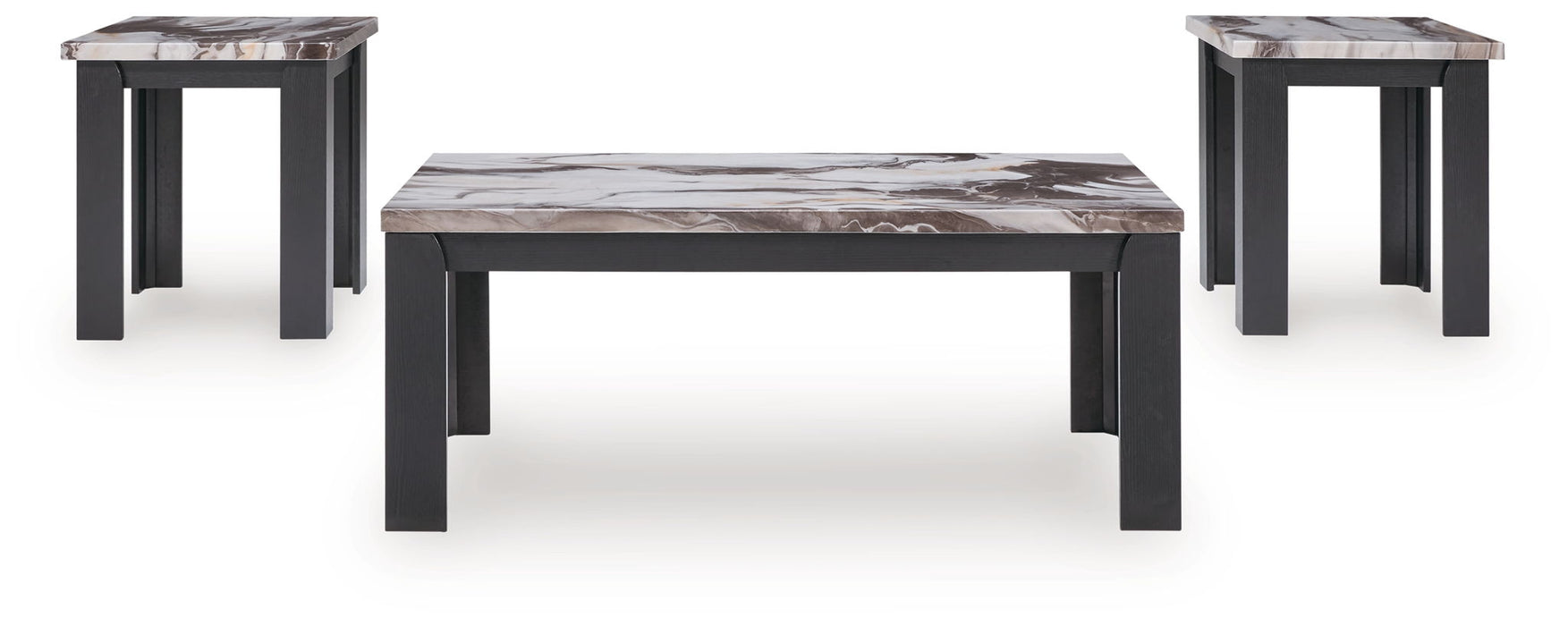 Jazmore - Dark Brown - Occasional Table Set (Set of 3) - Tallahassee Discount Furniture (FL)
