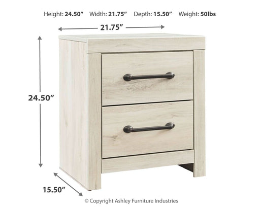 Cambeck - Whitewash - Two Drawer Night Stand - Tallahassee Discount Furniture (FL)