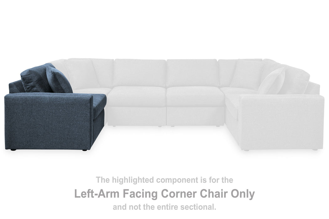 Modmax - Ink - Laf Corner Chair - Fabric - Tallahassee Discount Furniture (FL)