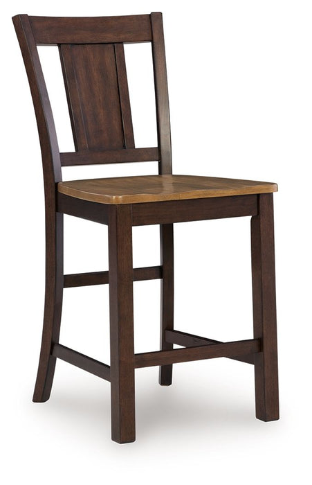 Rylandeen - Barstool (Set of 2) - Light Brown / Dark Brown - Tallahassee Discount Furniture (FL)