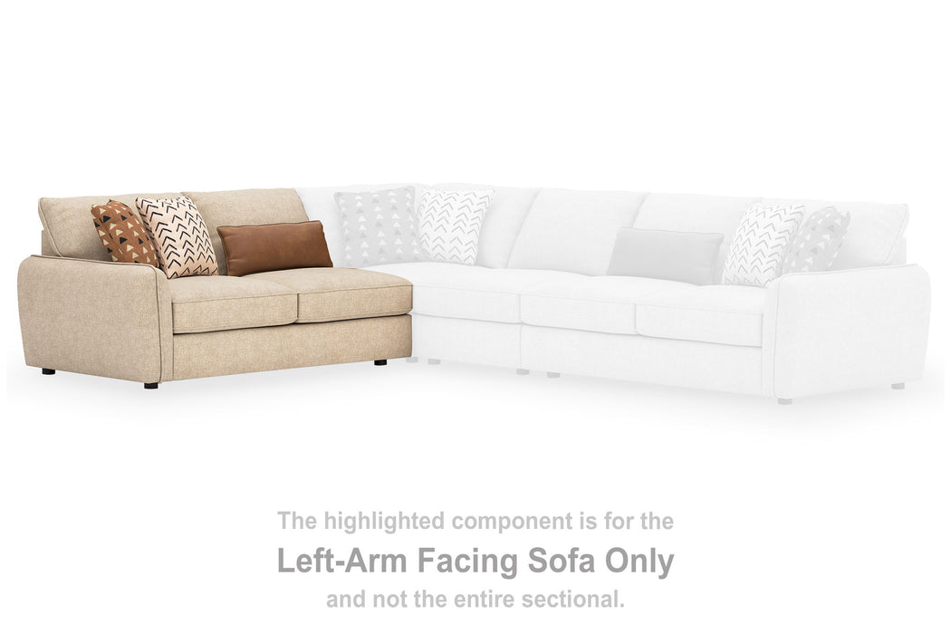 Seyler - Sand - LAF Sofa - Tallahassee Discount Furniture (FL)