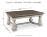 Havalance - Rectangular Cocktail Table - Gray / White - Tallahassee Discount Furniture (FL)