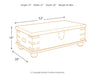 Carynhurst - White Wash Gray - Lift Top Cocktail Table - Tallahassee Discount Furniture (FL)