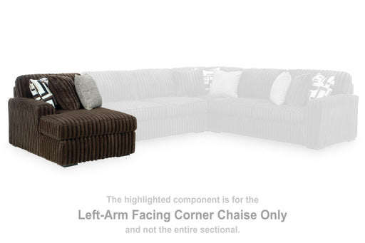 Midnight-Madness - Chocolate - LAF Corner Chaise - Tallahassee Discount Furniture (FL)