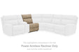 Next-gen Durapella - Sand - Power Armless Recliner With Adj Headrest - Tallahassee Discount Furniture (FL)