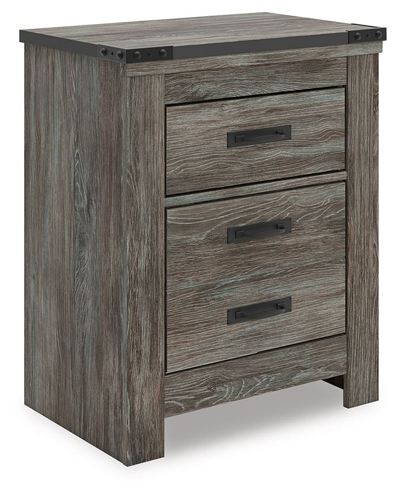 Frandern - Gray - Two Drawer Night Stand - Tallahassee Discount Furniture (FL)