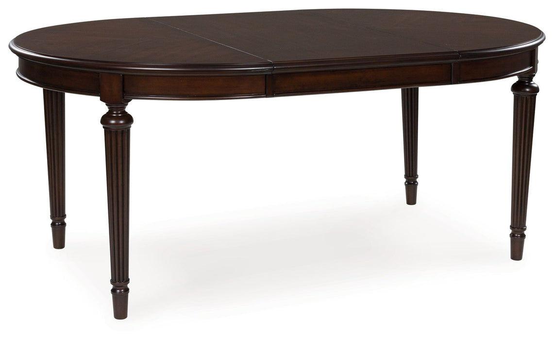 Lavinton - 8 Pc. - Dining Room Extension Table, 6 Side Chairs, Server - Brown - Tallahassee Discount Furniture (FL)