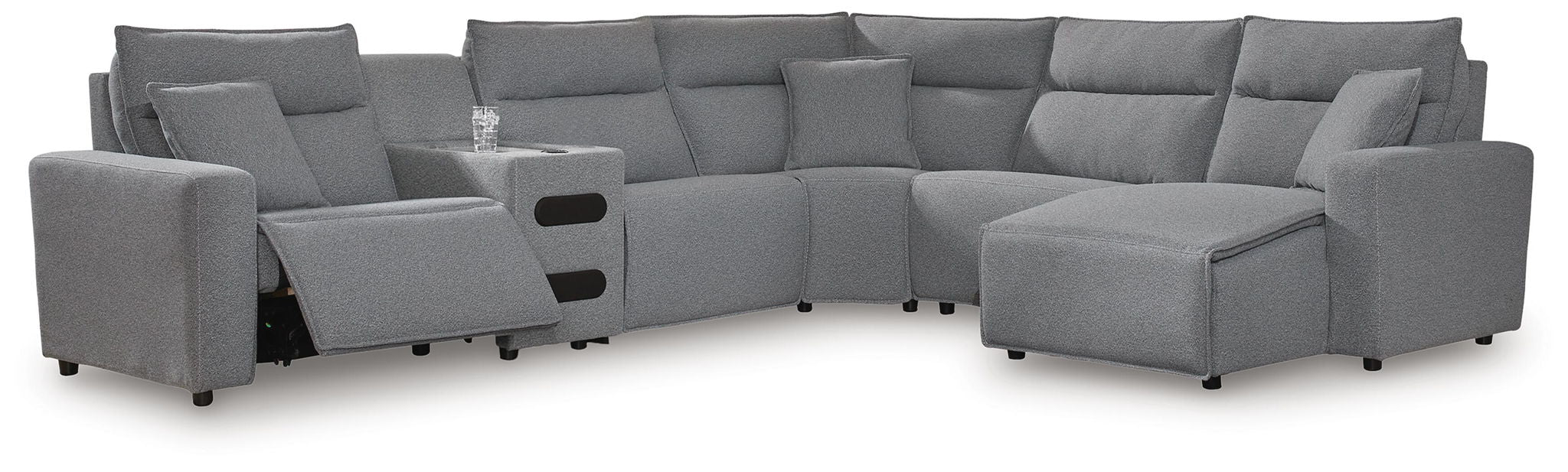 Modmax II - Reclining Sectional - Salt And Pepper - Tallahassee Discount Furniture (FL)