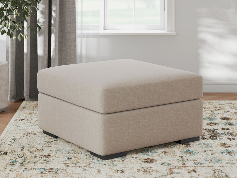 LadyMae - Twill - Oversized Accent Ottoman - Tallahassee Discount Furniture (FL)