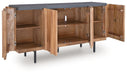 Quintavious - Brown / Charcoal - Accent Cabinet - Tallahassee Discount Furniture (FL)