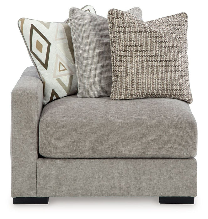 Aslan Court - Pebble - Laf Corner Chair - Tallahassee Discount Furniture (FL)