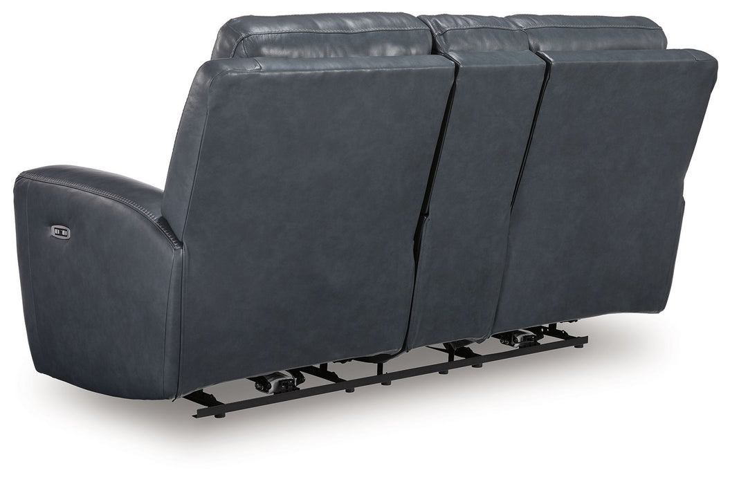Next Move - Power Reclining Loveseat With Console / Adjustable Headrest - Tallahassee Discount Furniture (FL)