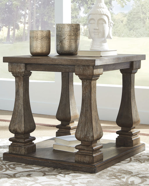 Johnelle - Gray - Rectangular End Table - Tallahassee Discount Furniture (FL)