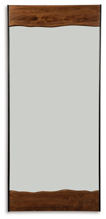 Panchali - Floor Mirror - Brown / Black - Tallahassee Discount Furniture (FL)