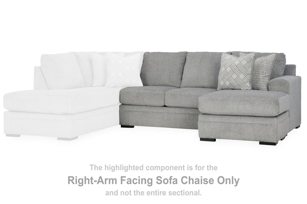 Casselbury - Cement - Raf Sofa Chaise - Tallahassee Discount Furniture (FL)