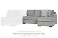 Casselbury - Cement - Raf Sofa Chaise - Tallahassee Discount Furniture (FL)