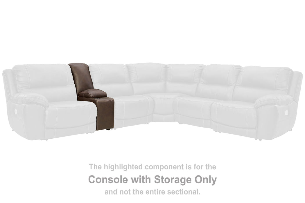 Dunleith - Chocolate - Console w/ Storage - Tallahassee Discount Furniture (FL)