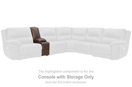 Dunleith - Chocolate - Console w/ Storage - Tallahassee Discount Furniture (FL)