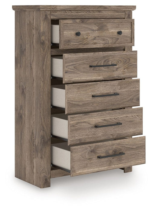 Rusticott - Brown - Five Drawer Chest - Tallahassee Discount Furniture (FL)