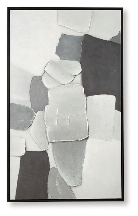 Adilson - White / Gray / Black - Wall Art - Tallahassee Discount Furniture (FL)