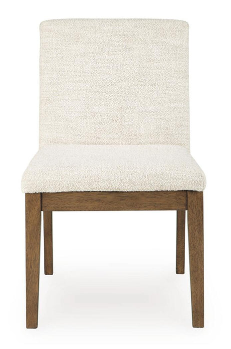 Marxmore - Dining Upholstered Side Chair (Set of 2) - Beige / Brown - Tallahassee Discount Furniture (FL)