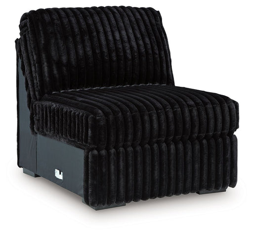 Midnight-Madness - Armless Chair - Onyx - Tallahassee Discount Furniture (FL)
